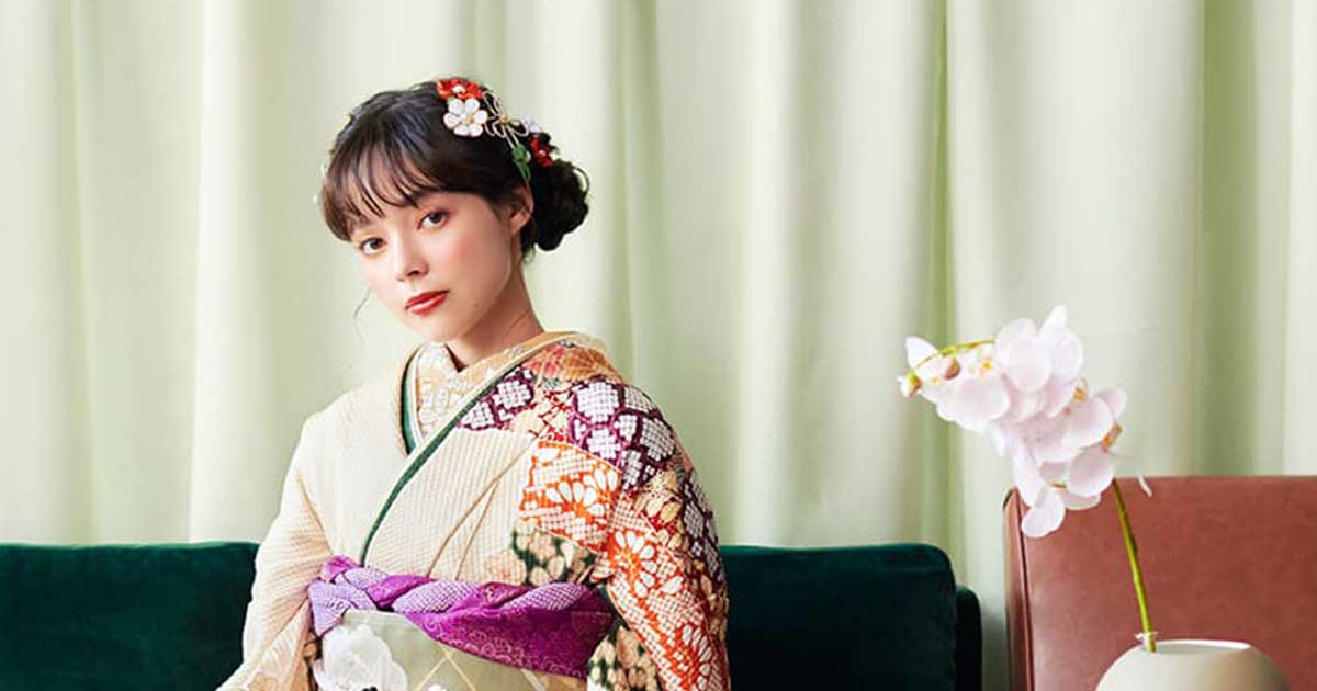 アイドルbyやまとの振袖 /黄色/古典/花柄/ idolbyyamato振袖